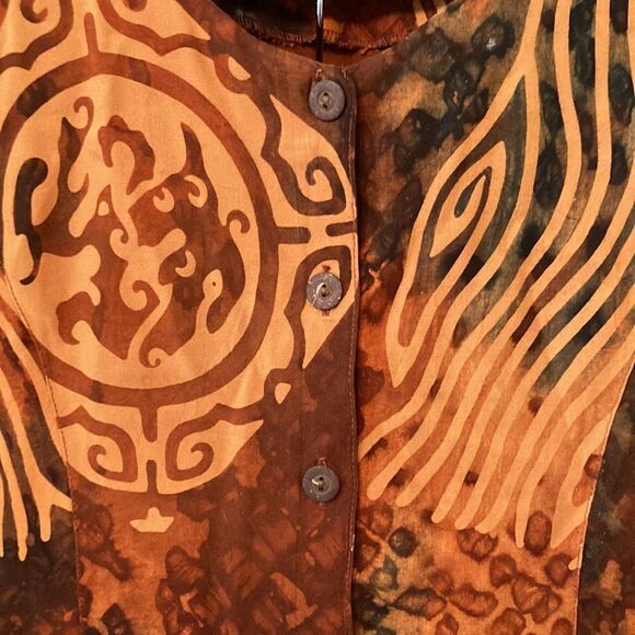 SILVER Moon Creations Maui, Hawaii Hawaiian Printed Shirt & Pants Set Size S/XS - Picture 10 of 16